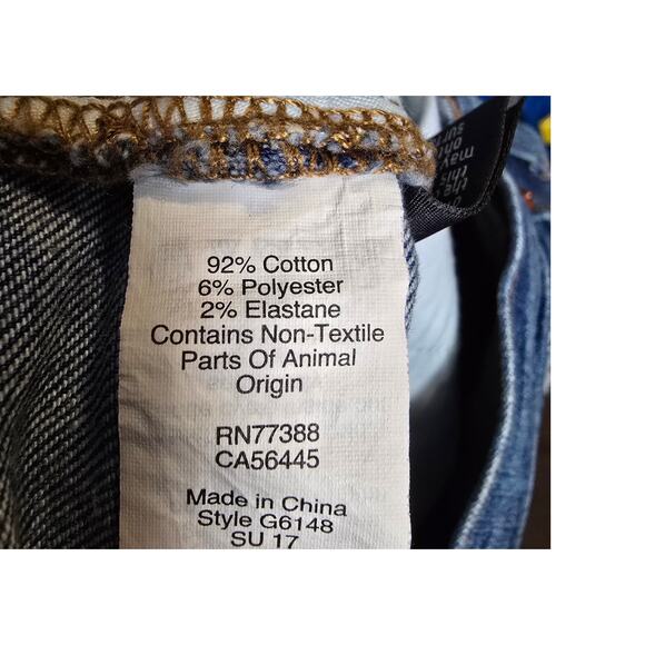 Madewell Jeans Women 27 Blue Skinny High Rise Stretch Destroyed Distressed Denim - Picture 12 of 13